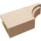 Ekena Millwork 4in. W x 8in. H x 16in. L Rivera Woodgrain TimberThane Rafter Tail, Primed Tan RFTUR04X08X16RIVRCPR - alternate 3